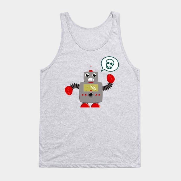 Killer Robot Tank Top by cartoonowl